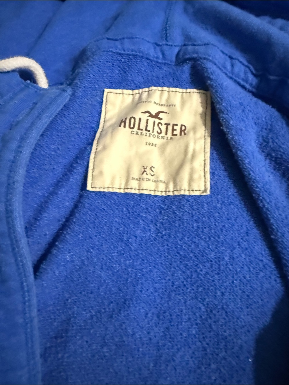 Blue Hooded Button-Front Jacket - Picture 2 of 3